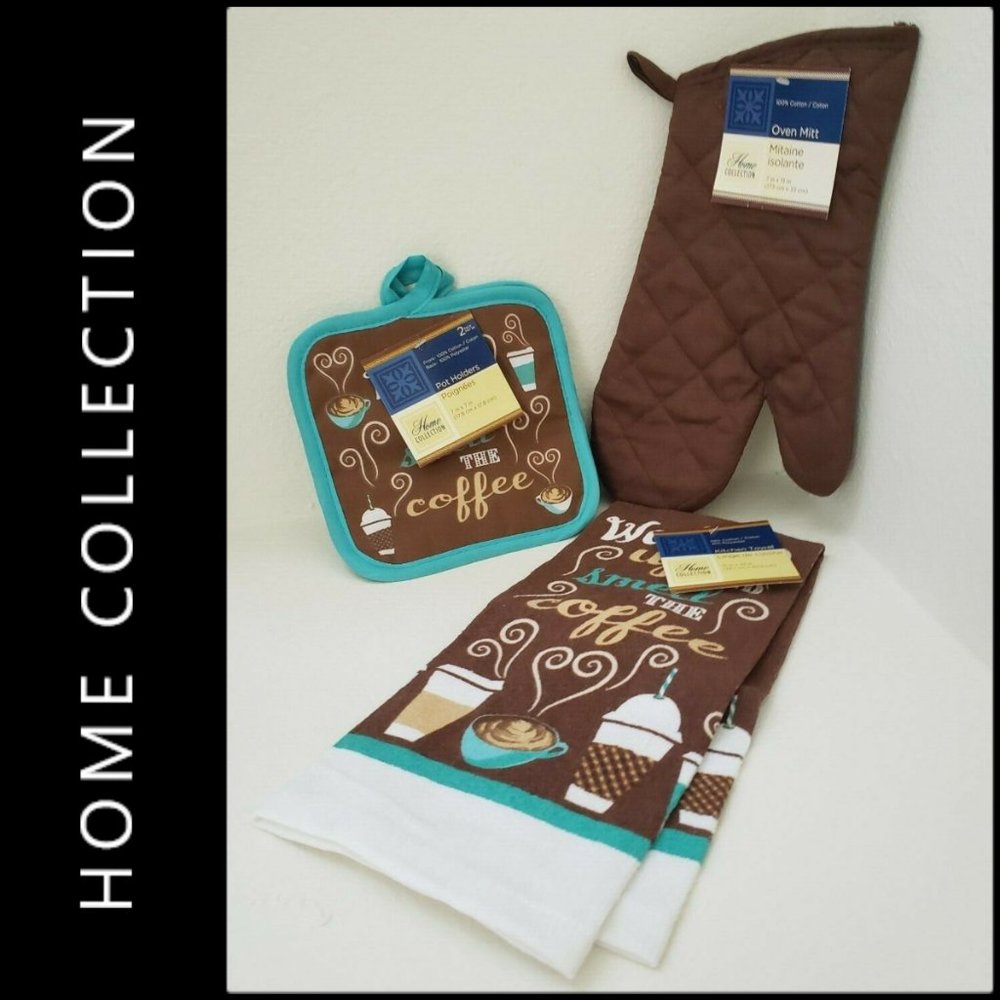 Home Collection Oven Mitt Kitchen Towel Pot Holder
